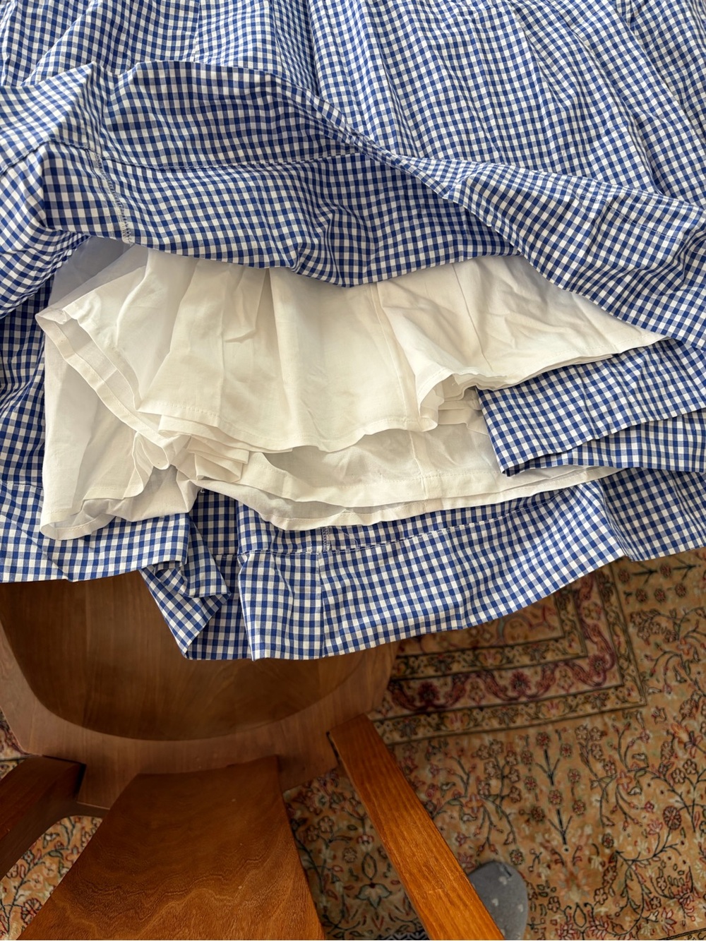 J. Crew Blue & White Gingham Halter Sundress - Picture 2 of 5